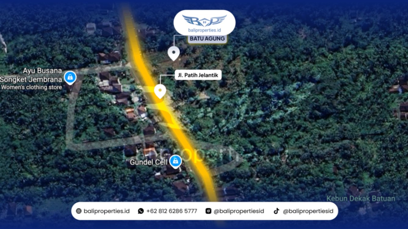 Tanah Kavling Hook Premium A1 Batu Agung di Jembrana, Bali