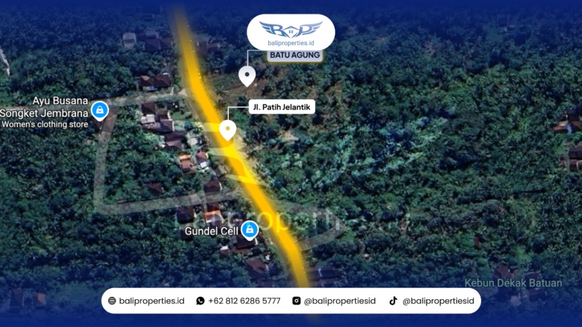 Tanah Kavling Hook Premium A1 Batu Agung di Jembrana, Bali